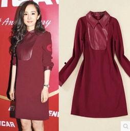 明星同款皮连衣裙,时尚界的奢华潮流单品